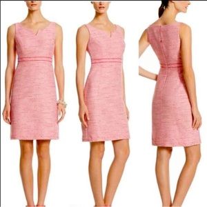 White House Black Market Pink Tweed Dress